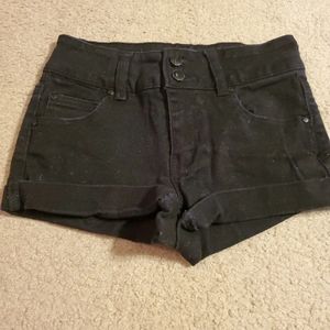 Refuge black jean shorts size 0
